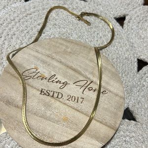 gold plated necklace